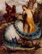 Arnold Bocklin Angelika, von einem Drachen bewacht oder Angelica und Ruggiero painting